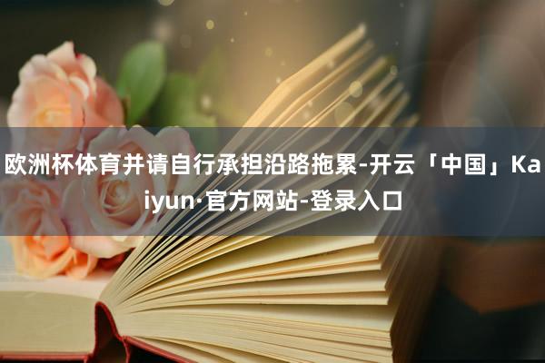 欧洲杯体育并请自行承担沿路拖累-开云「中国」Kaiyun·官方网站-登录入口