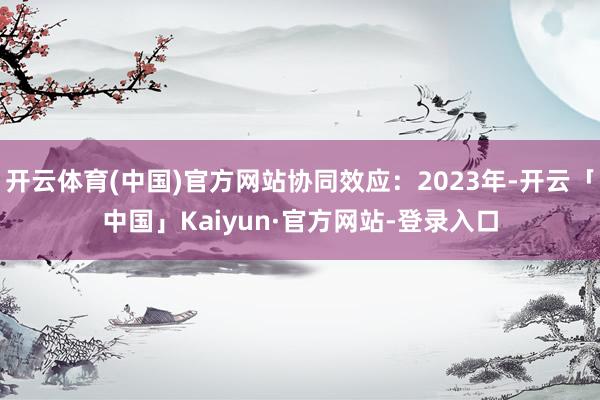 开云体育(中国)官方网站协同效应：2023年-开云「中国」Kaiyun·官方网站-登录入口